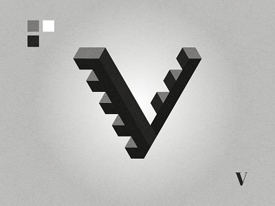 V affinity designer black and white graphic design lettermark logo logo design v v letter v logo