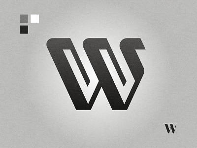 W affinity designer black and white graphic design lettermark logo logo design w w letter w logo