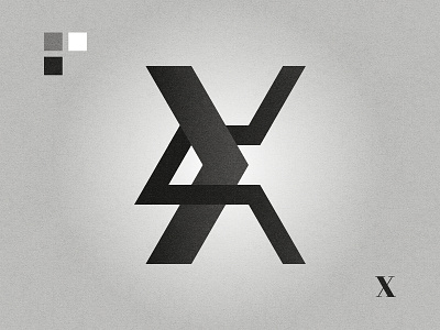 X affinity designer black and white graphic design letter x lettermark logo logo design x x logo
