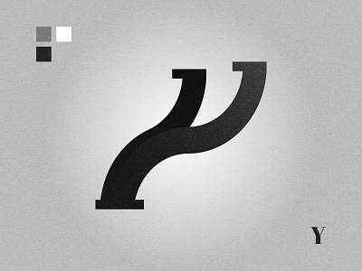 Y affinity designer black and white graphic design letter y lettermark logo logo design y y logo