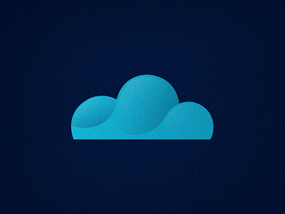 Wiff blue cloud gradient logo social