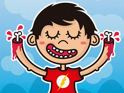 ¡Mira Mamá! draw funny illustration vector