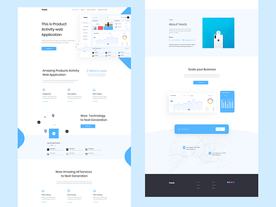 Product Activity Web App Landing Page