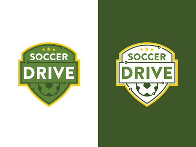 Soccer Drive badge ball circuit crest data futbol logo soccer stars vector