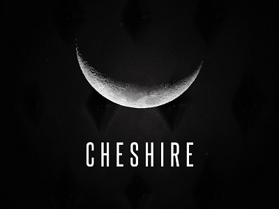 Cheshire Logo brand identity cheshire cocktails condensed font logo logotype moon speakeasy