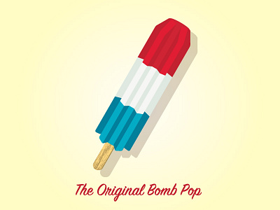 Because It's Summer... bomb pop design ice cream ice cream truck illustration pop art popsicle red white and blue sign painter summer