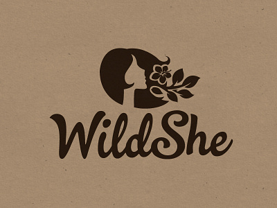 WildShe beauty flowers girl hair identity logo natural packaging plants