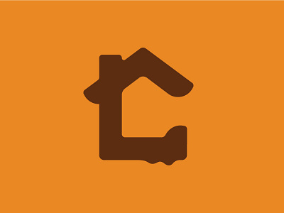 Casa C Mark brand branding c casa chocolate drip house identity letter logo logo mark melt