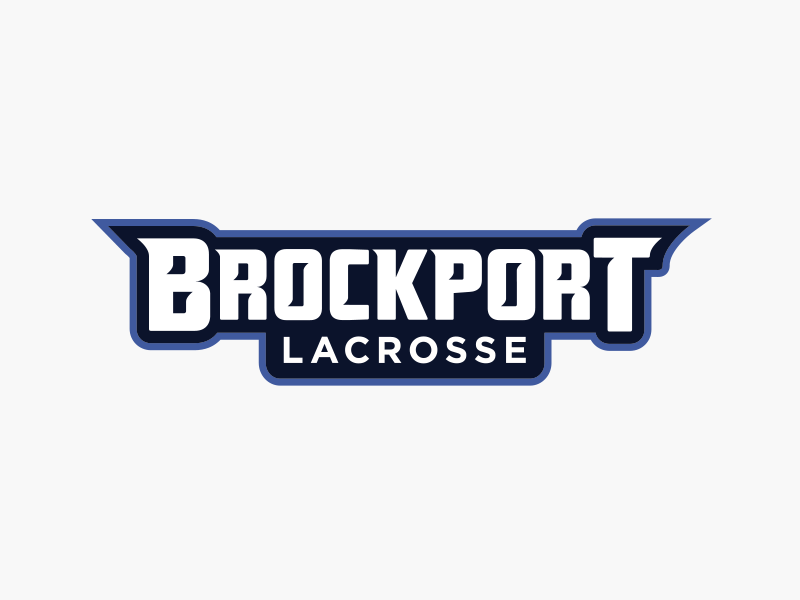 Brockport Girls Lacrosse athletic lacrosse lax logotype sports sports branding type design typography