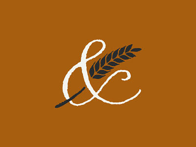 Ampersand Barley ampersand barley beer bodega hops lettering logo logo mark malt market script wine