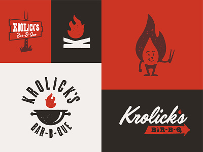 Krolick's Bar-B-Que Responsive Branding System