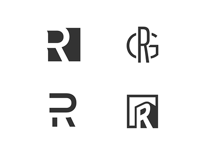 Today is brought to you by the letter R! branding concepts drop cap identity letter r logo logo concept logo design logo mark monogram