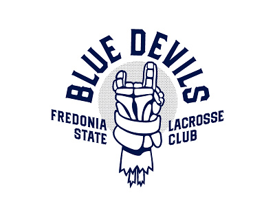 Devil Horns apparel apparel design design devil horns devils halftone halftone pattern hands illustration jerseys lacrosse logo logo design sports typography