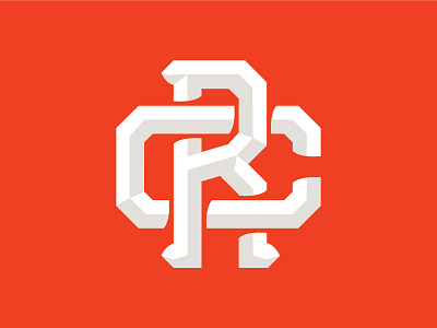 RC Monogram branding design dimensional type identity logo logo design logo mark monogram rebranding