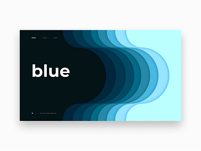 Dribbble Everyday #8 art blue curvy daily dark dribbble gradient landing page landingpage minimal ui uidesign uiux webdesign