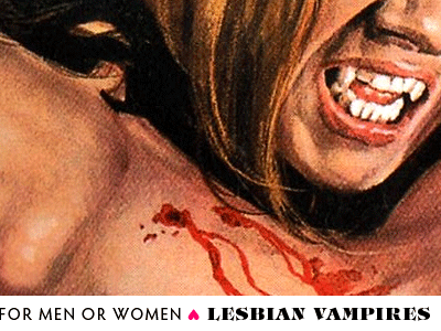 Lesbian Vampires film hypatia sans illustration itc tiffany vampire