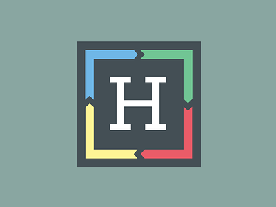 Humanity Box branding icon identity logo square vector