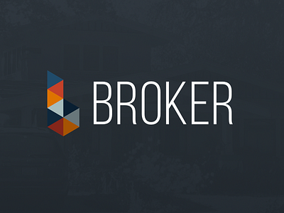 Logo Idea b bebas broker icon logo mark real estate