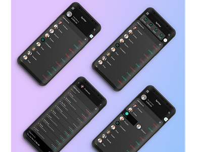 Split Bills android bill billing dark mode data gradiant ios mobile app splash screen split bill table trend design