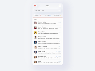 Gmail Inbox 2020 designred gmail gmail redesign google mail message minimal new redesign trending zohomail