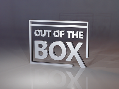 OUT OF THE BOX 3d art blender brand branding design graphic design icon illustration logo