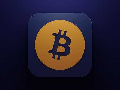 BTC - Bitcoin 3d bitcoin blender clean crypto cryptocurrency logo minimal mockup ui