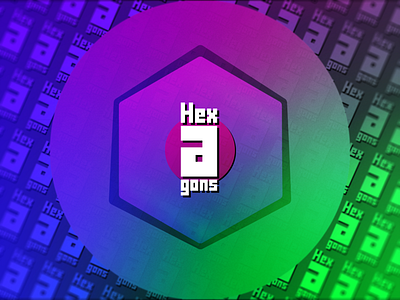 Hex-A-Gons app art brand branding clean design flat gradient graphic design hexagon icon identity illustration illustrator logo minimal mock up photoshop ui vector