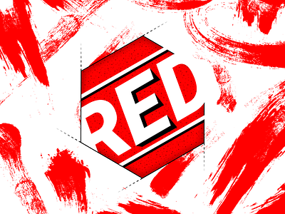Red adobe art brand branding clean design flat graphic design hexagon icon identity illustration illustrator logo minimal mock up photoshop typography ui vector