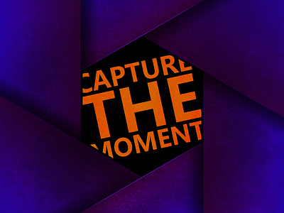 Capture the moment art brand branding camera clean design graphic design hexagon icon identity illustration illustrator logo minimal mock up photographer photography photoshop shutter vector