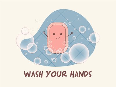 Wash your filthy hands covid 19 cute art design flat design hygiene illustration art kawaii ncov soap vector wash
