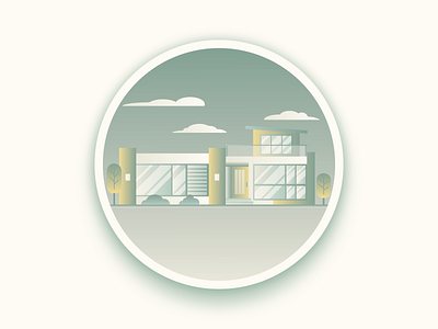 House Illustration 2 adobe illustrator design flat design house illustration landscape logo urban vector