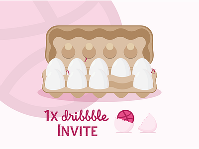 Dribbble Invite adobe illustrator design dribbble invite dribble shot flat design illustration invite giveaway portfolio vector