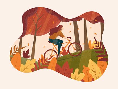 Biking thru autumn