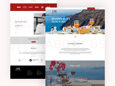 Le Panier Hotelier Website clean design minimal simple design ui ux ui design uiux ux design webdesign website design