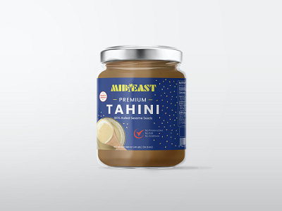 Mid East Premium Tahini design graphicdesign packagingdesign pakaging premium tahini
