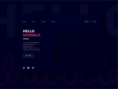 Hello Dribbble! app art debut debut shot debutshot design hello dribble hellodribbble minimal ui ux web website