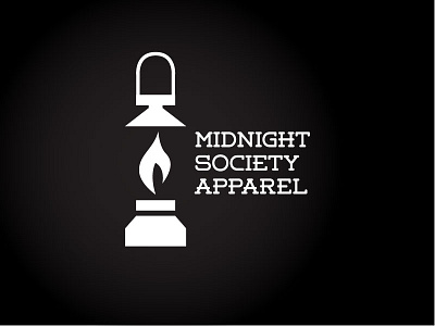 Midnight Society Apparel logo apparel branding logo solid t shirt vector