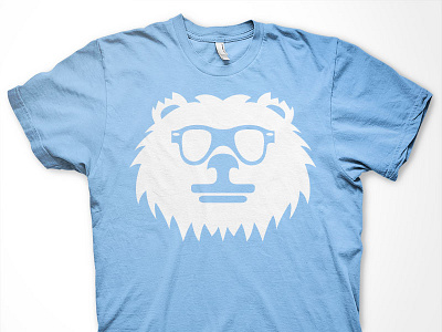 The Bear Don't Care t-shirt bear blue chill cottonbureau sunglasses tshirt white