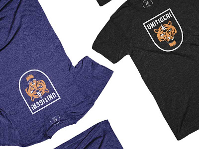 Unitiger is endangered no more! badge black blue cotton bureau orange t shirt tiger tshirt unicorn unitiger