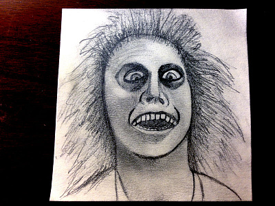 Post It portrait - Beetlejuice