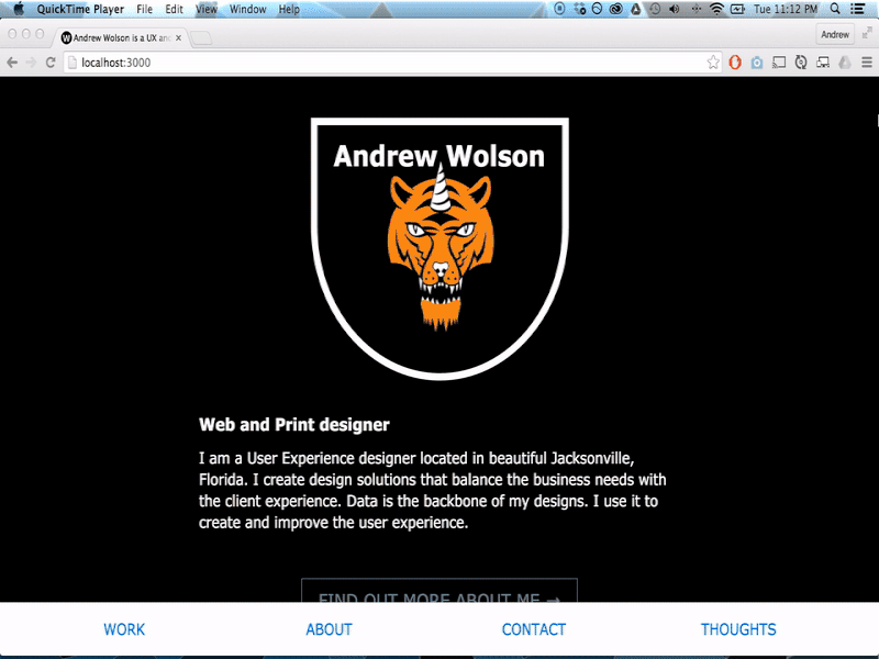 portfolio enhancements - in progress enhancement gif github gulp portfolio responsive tiger ui ux website wip