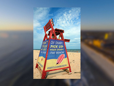 Completed Lifeguard Chair wrap mockup - Discover Design 2016