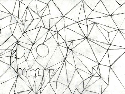 TBT crystal skull desktop background sketch computer crystal drawing pattern sketch skull tbt triangles