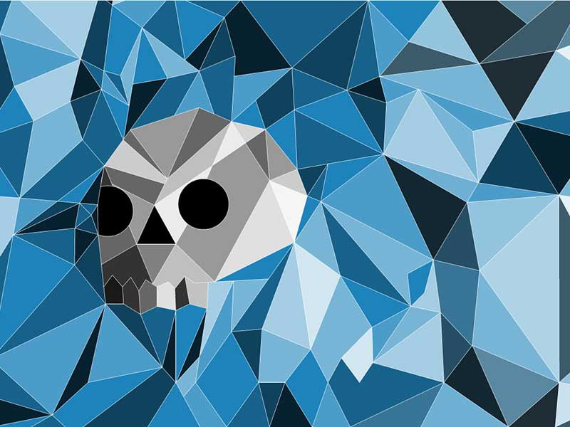 TBT crystal skull desktop background by Andrew Wolson on Dribbble
