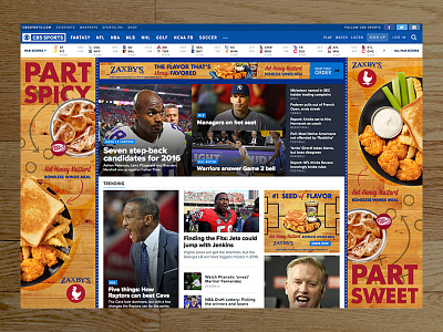 CBS Sports banner takeover