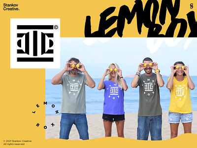Lemon Box logo design + merch