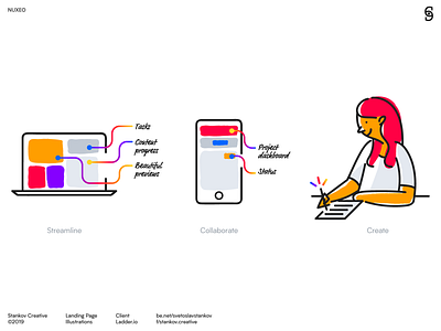 NUXEO | Landing Page Illustrations