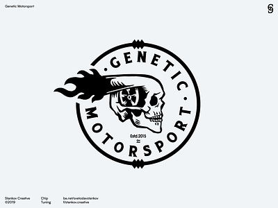 Genetic Motorsport branding branding and identity flat identity identity design identity designer logo logo designer logodesign logos logotype typography vector