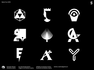 Marks From 2019 brand design branding logo logodesign logos logotype typography vector