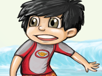 Surfing Adventure Book book character characterdevelopment children development illustration kids photoshop teens